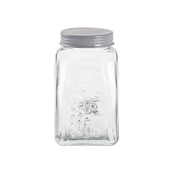 تصویر بانکه حبوبات بهار نارنج درب طوسی سایز 1