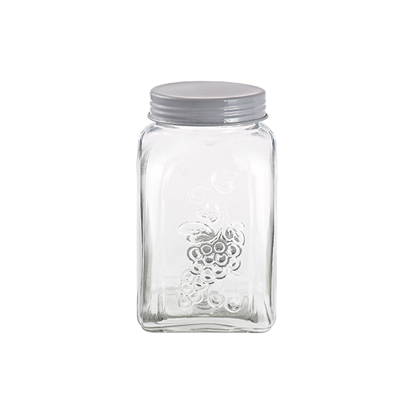 تصویر بانکه حبوبات بهار نارنج درب طوسی سایز 2