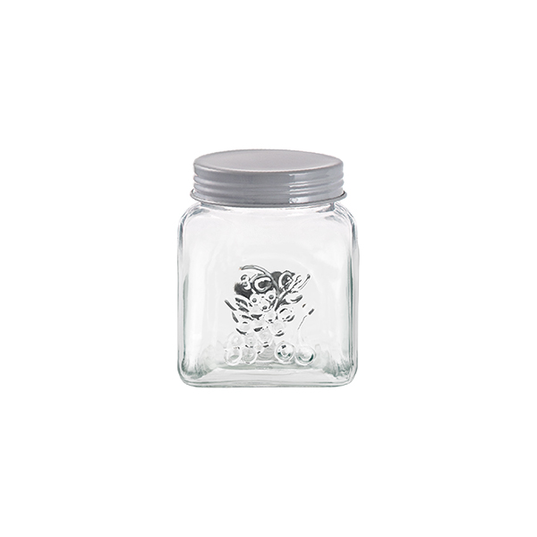 تصویر بانکه حبوبات بهار نارنج درب طوسی سایز 3