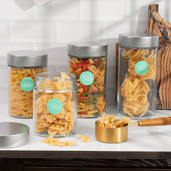 تصویر بانکه حبوبات خورشید با شکل گرد و در سایزهای 1 تا 5  از برند میس گلس