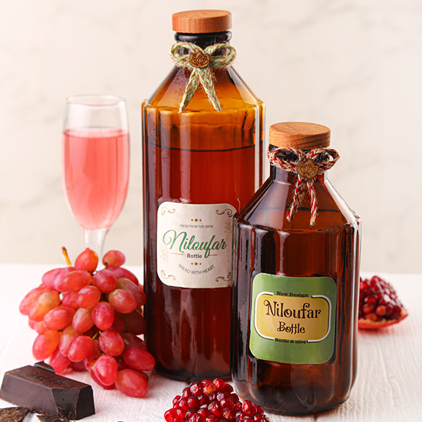 تصاویر بطری‌های رویال سایز 1 و 2 قهوه‌ای