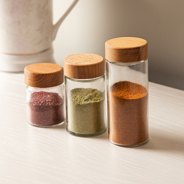 تصویر ادویه پاش‌های نقلی لوتوس درب چوبی