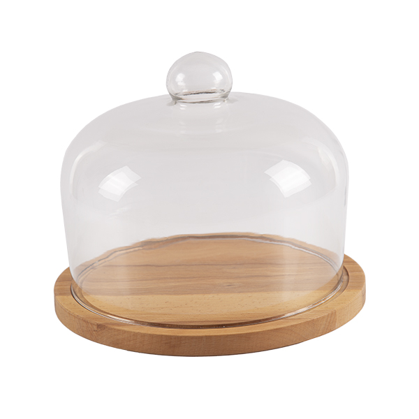 تصویر کیک خوری پایه چوبی سایز 1 برند میس گلس