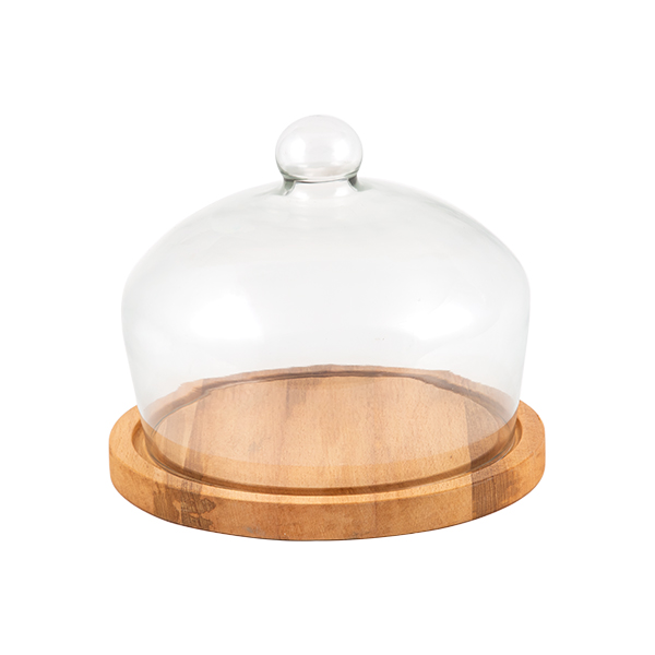 تصویر کیک خوری پایه چوبی سایز 2