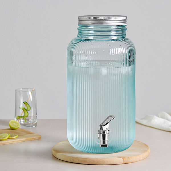 تصویر کلمن شیشه‌ای سزار بدون پایه میس گلس