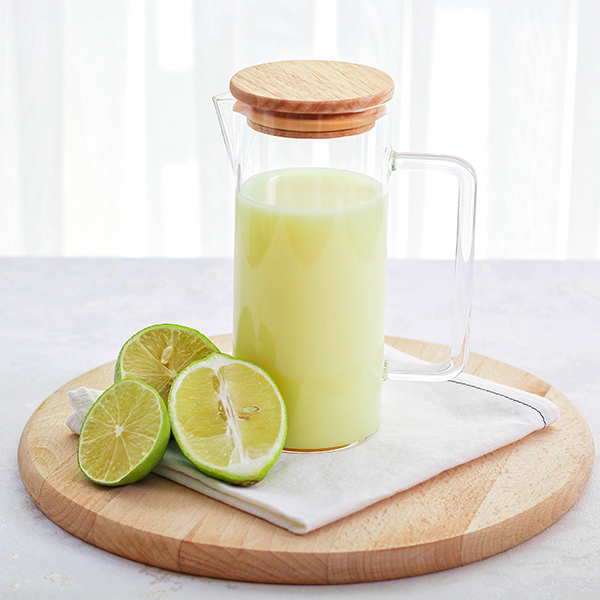 تصویر آبلیمو خوری و روغن ریز لبه دار پیرکس میس گلس